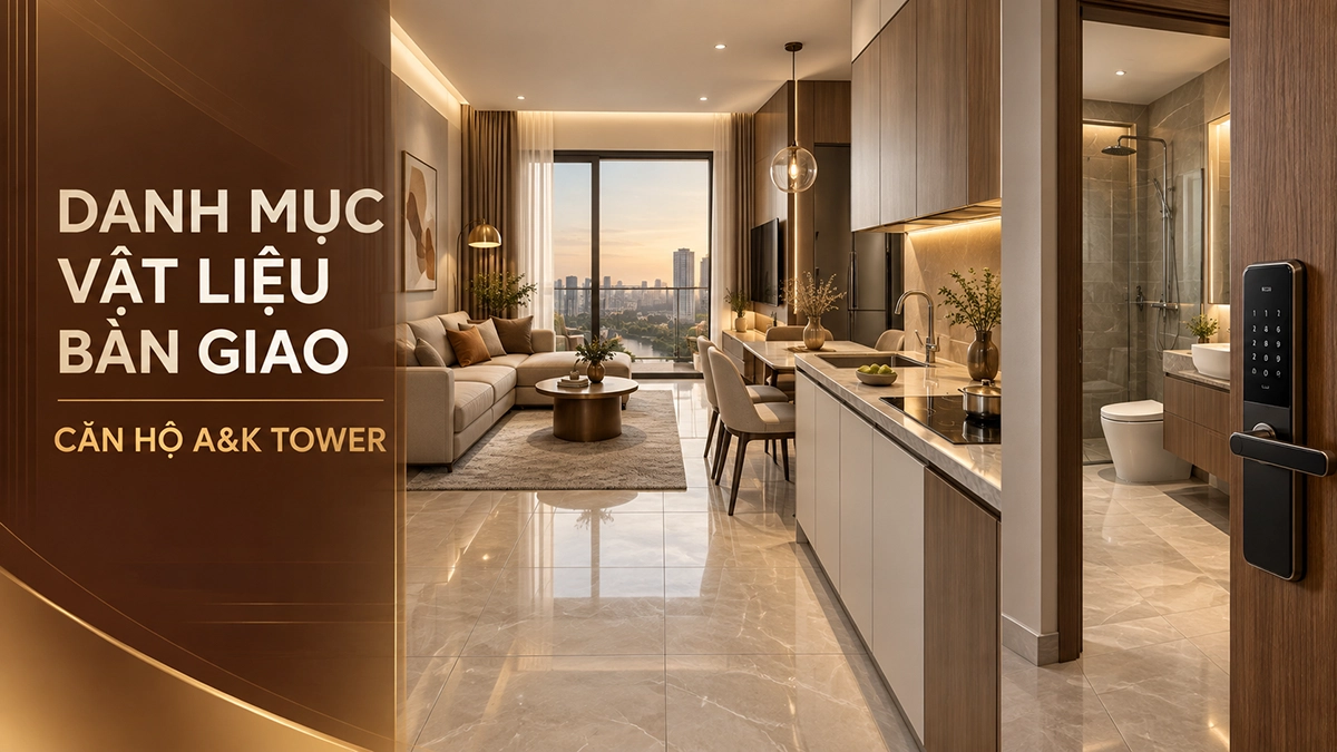 Danh mục vật liệu bàn giao căn hộ A&K Tower
